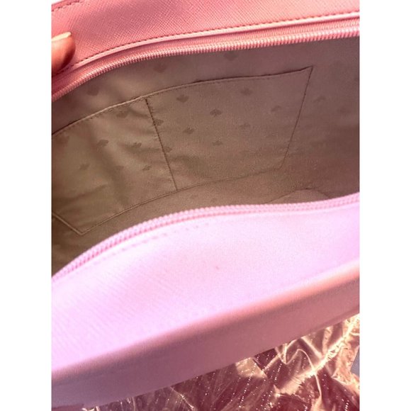 Kate Spade Schuyler Mitten Pink Tote Bag K7354 NWT $359 Leather Lined Pockets - Picture 13 of 14